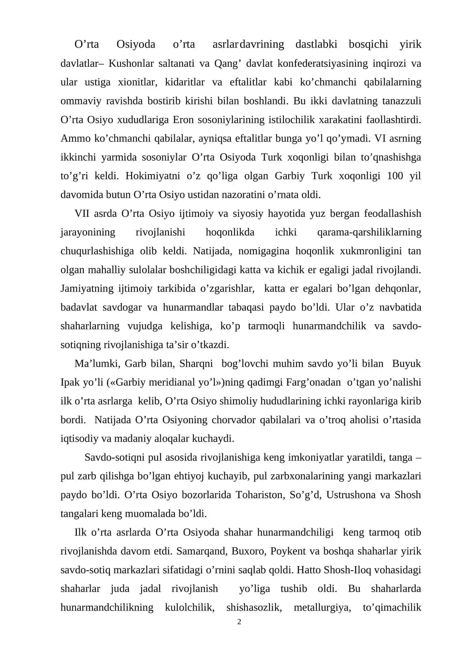 O’rta asrlar davri arxeologiyasi 2
