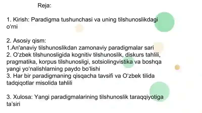 Oʻzbek tilshunosligida yangi lingvistik paradigmalar 2