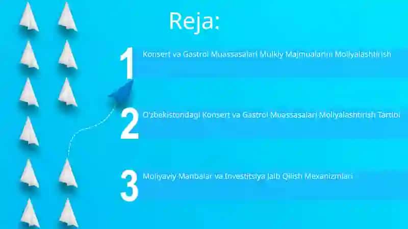 Konsert va Gastrol Muassasalari Moliyalashtirish 2