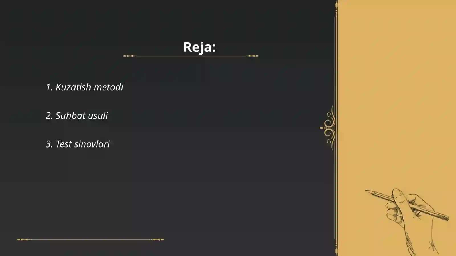 Rivojlanish psixologiyasining metodlari 2
