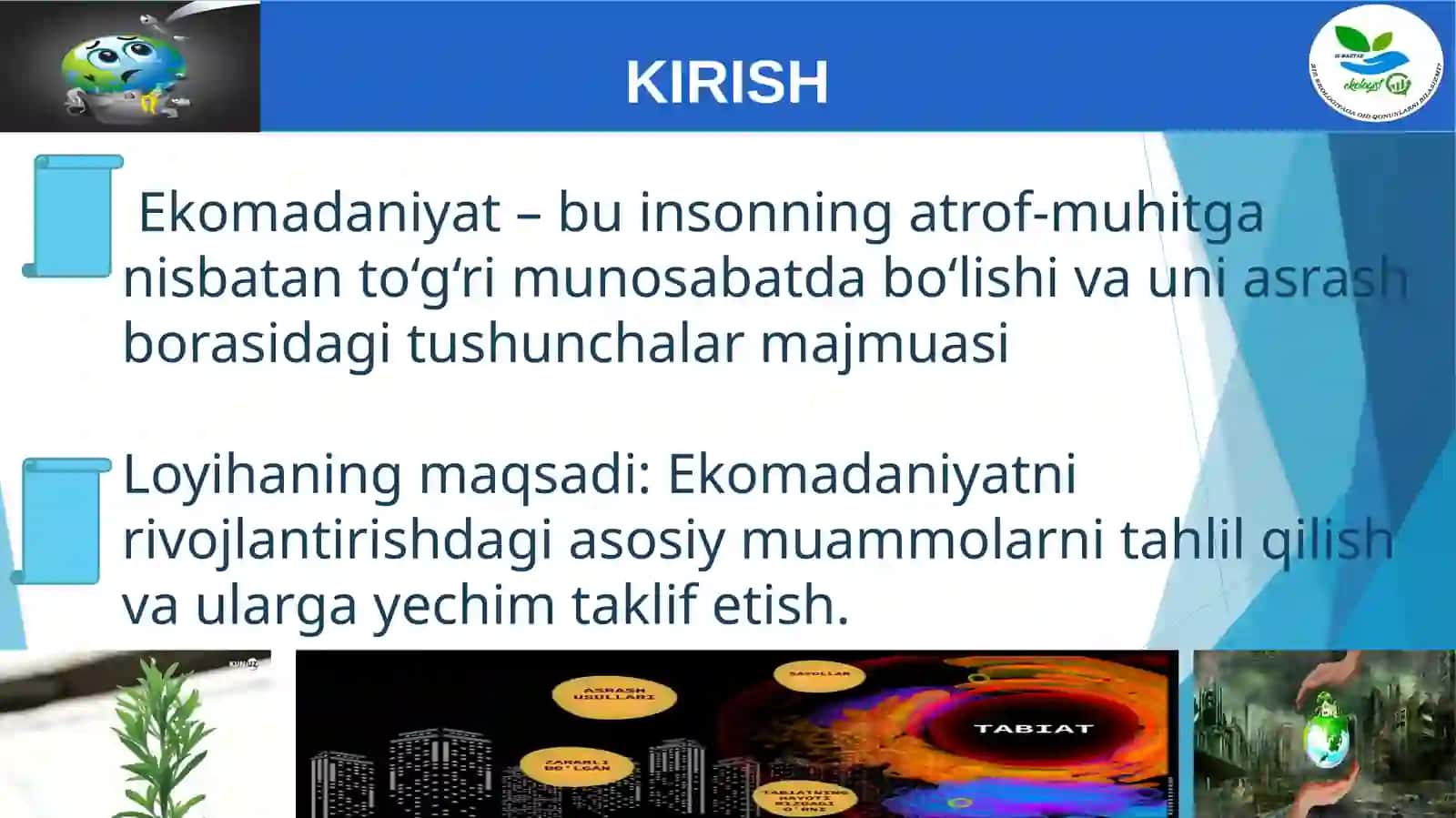 Ekomadaniyatni rivojlantirish muammosi va unga yechim 2