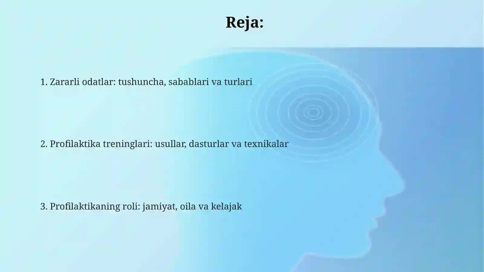Zararli odatlarni oldini olishga qaratilgan treninglar 2