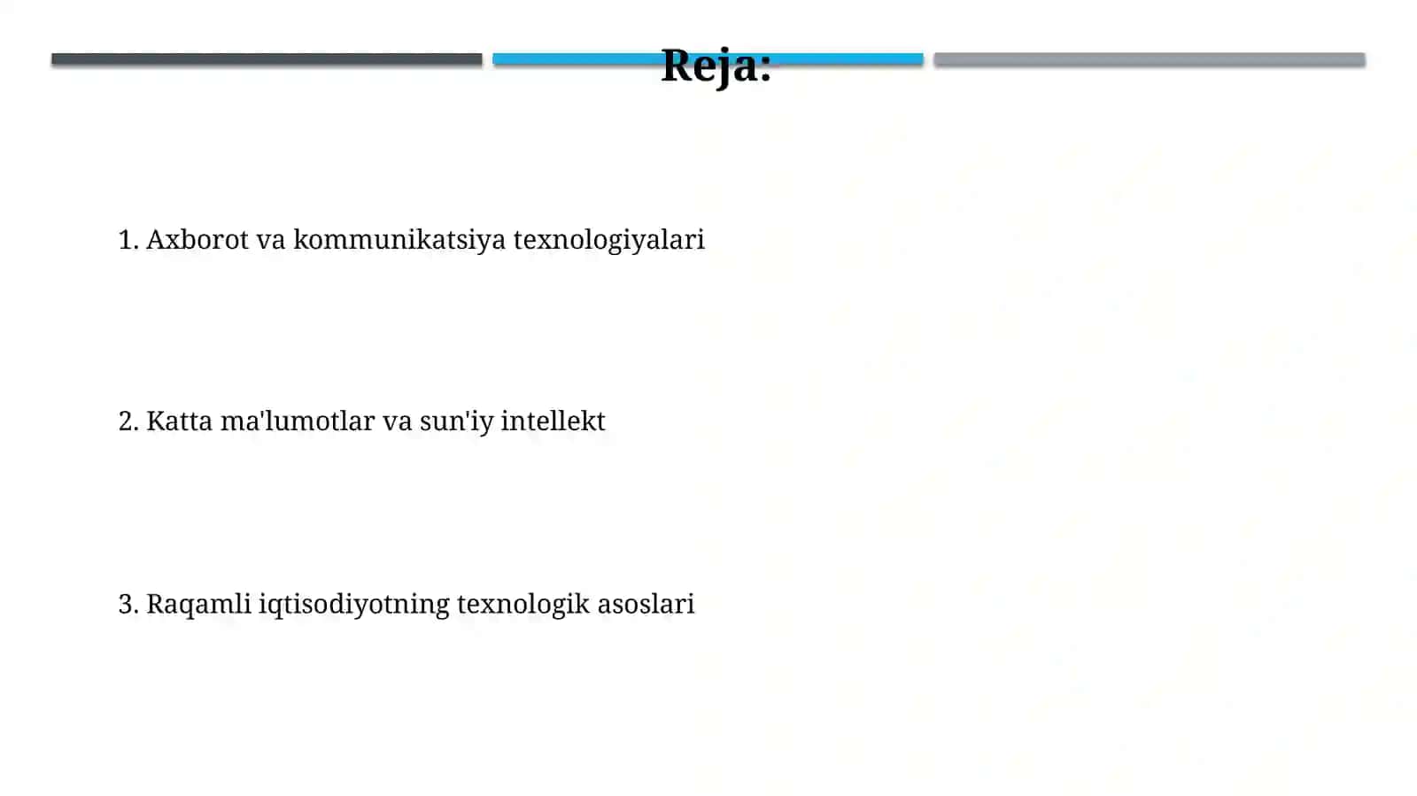 Raqamli iqtisodiyotning texnologik asoslari 2