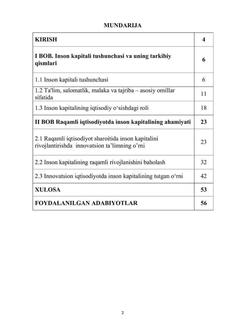 Inson kapitalining raqamli iqtisodiyotdagi o'rni 2