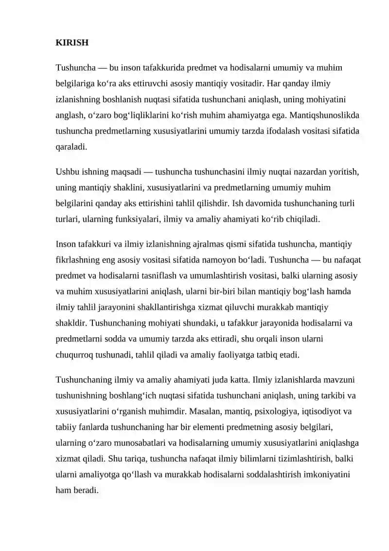 Tushuncha-Predmetlarning Umumiy Muhim Belgilari 2