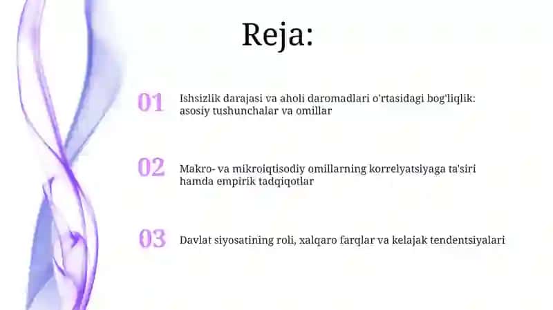 Ishsizlik darajasi va aholi daromadlari: Asosiy tushunchalar va korrelyatsiya 2