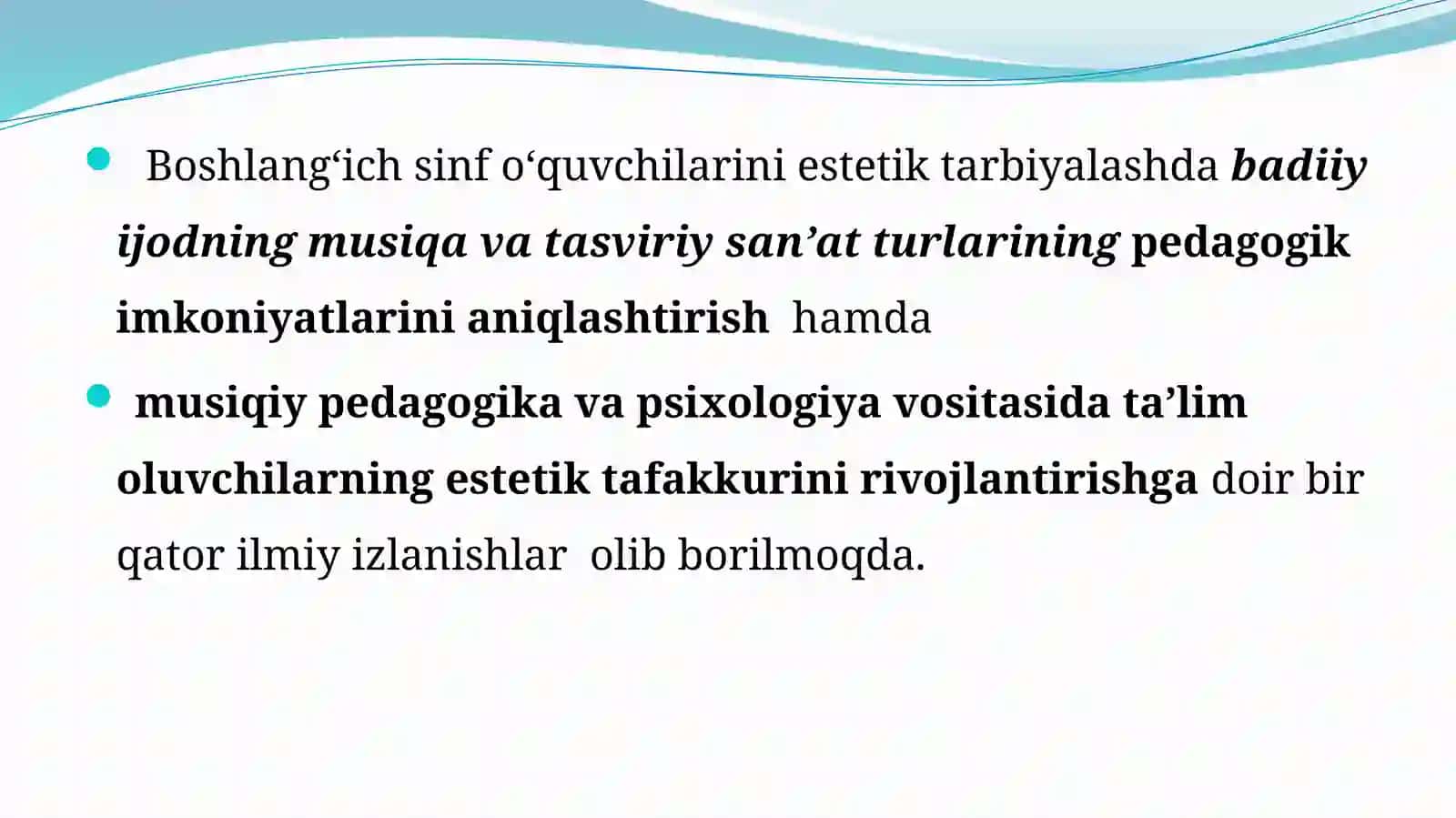Art-pedagogik texnologiyalar vositasida boshlang‘ich sinf o‘quvchilarini estetik tarbiyalash 2