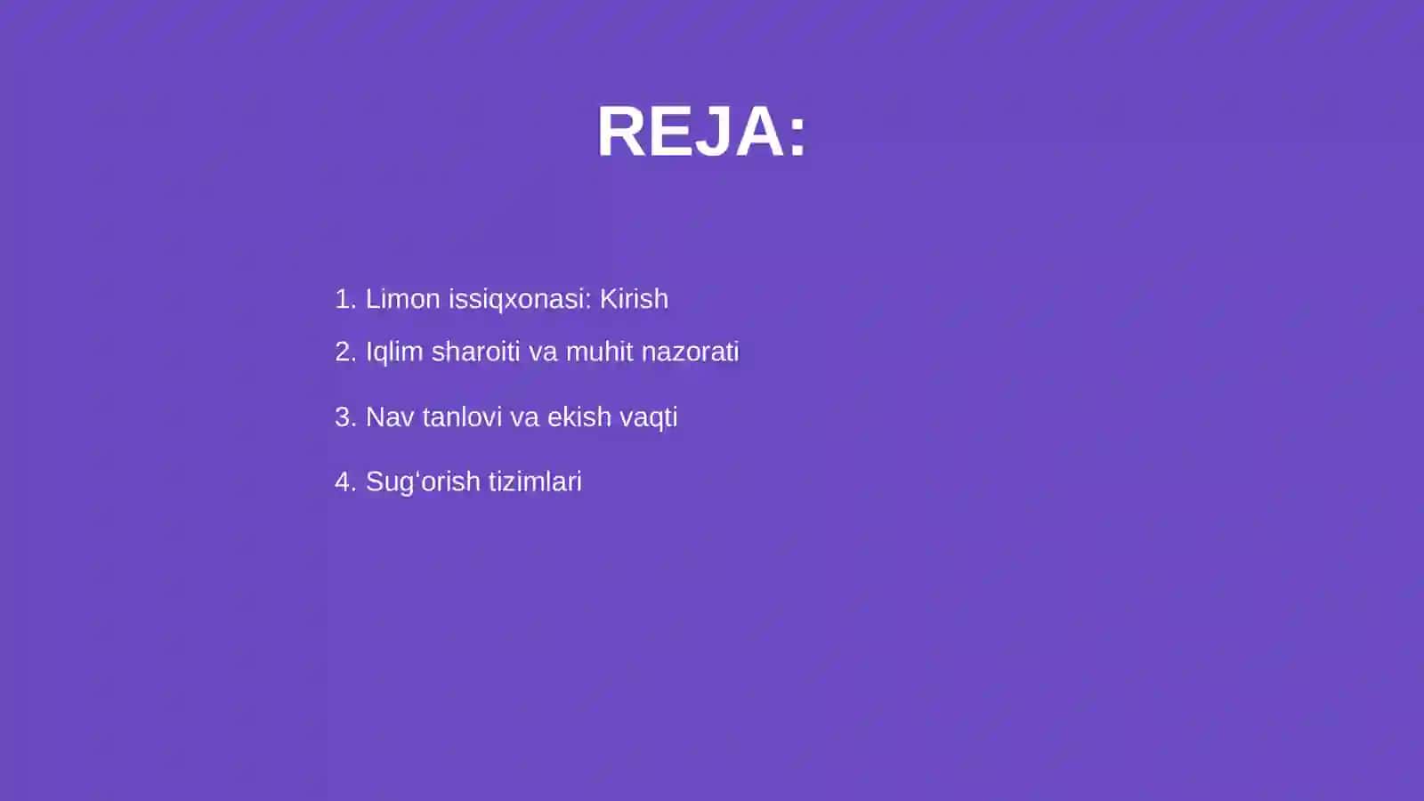 Limonni issiqxonada yetishtirish texnologiyasi 2
