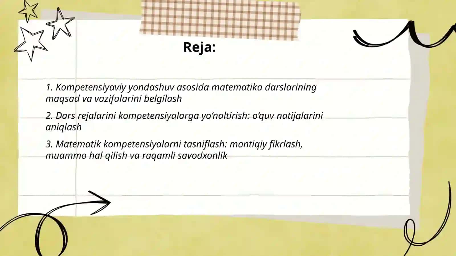 Matematika darslarini kopmetensiyaviy yondashuv asosida tashkil qilish 2