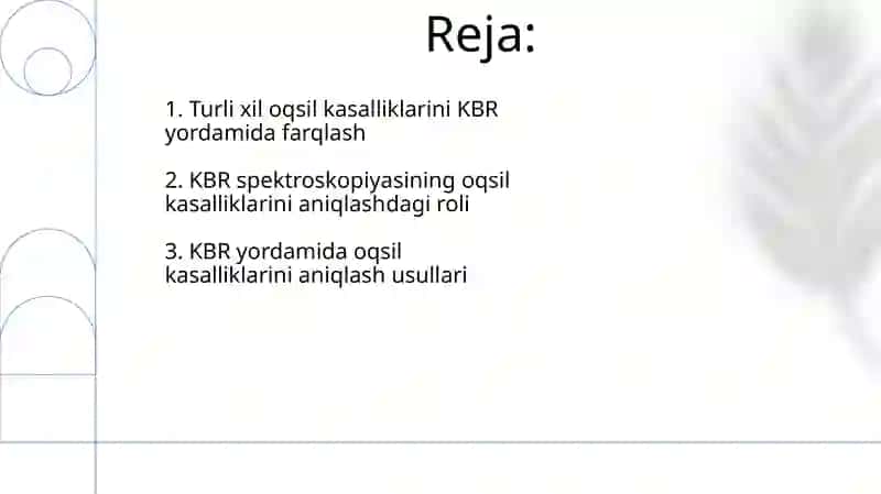 Oqsil kasalligini turini KBR yordamida aniqlash 2