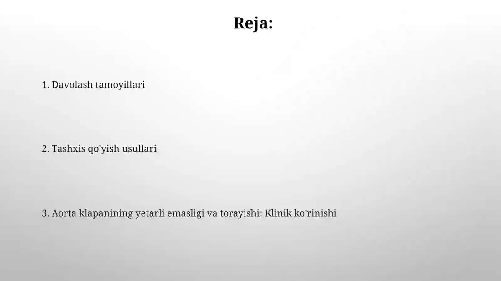 Aorta qopqo'qlari etishmovchiligi va stenoz klinikasi 2