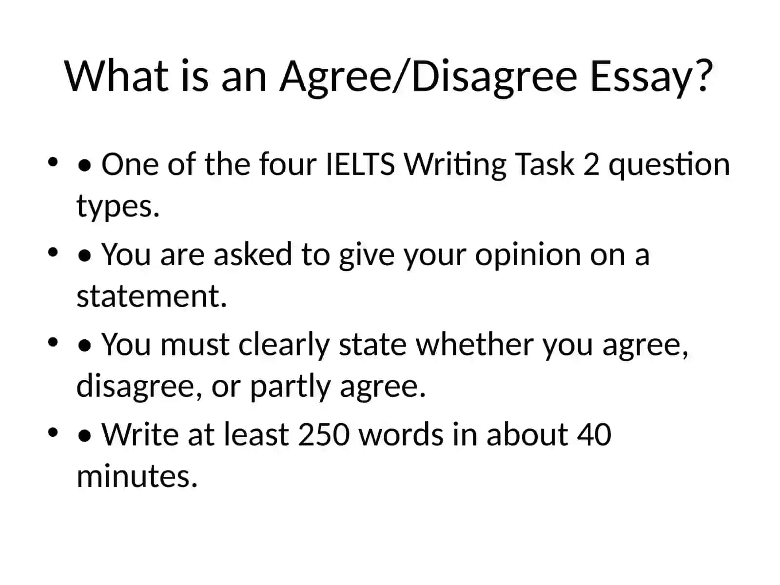 IELTS Writing Task 2: Agree or Disagree Essay 2