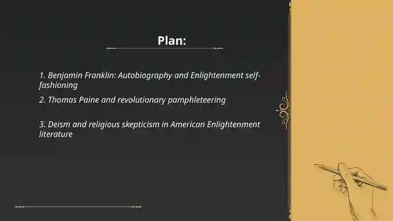 American Englightenment literatura 2