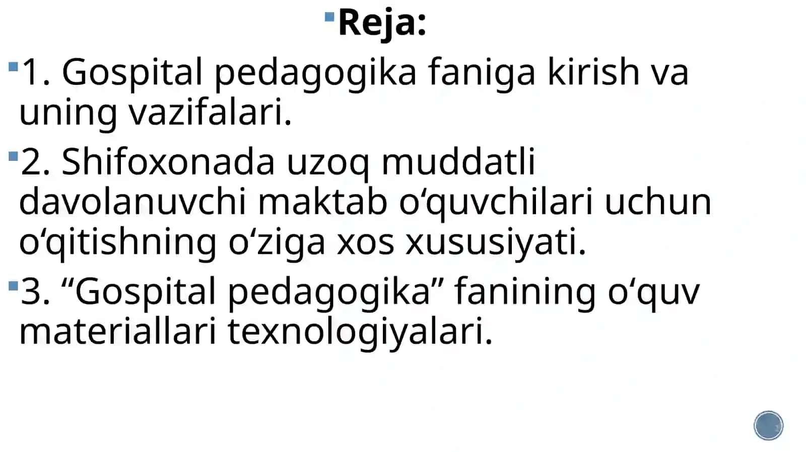 Gospital pedagogika fanining tarixi 2