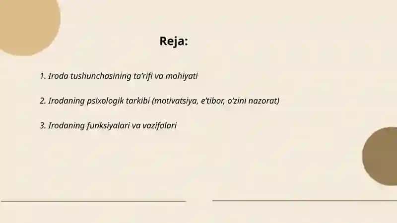 Iroda haqida tushuncha 2