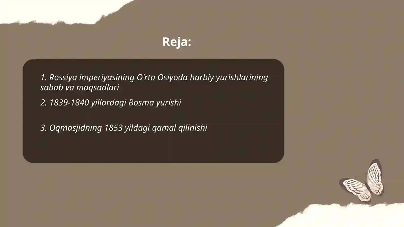Rossiya imperiyasining O'rta Osiyoda harbiy yurishlari 2
