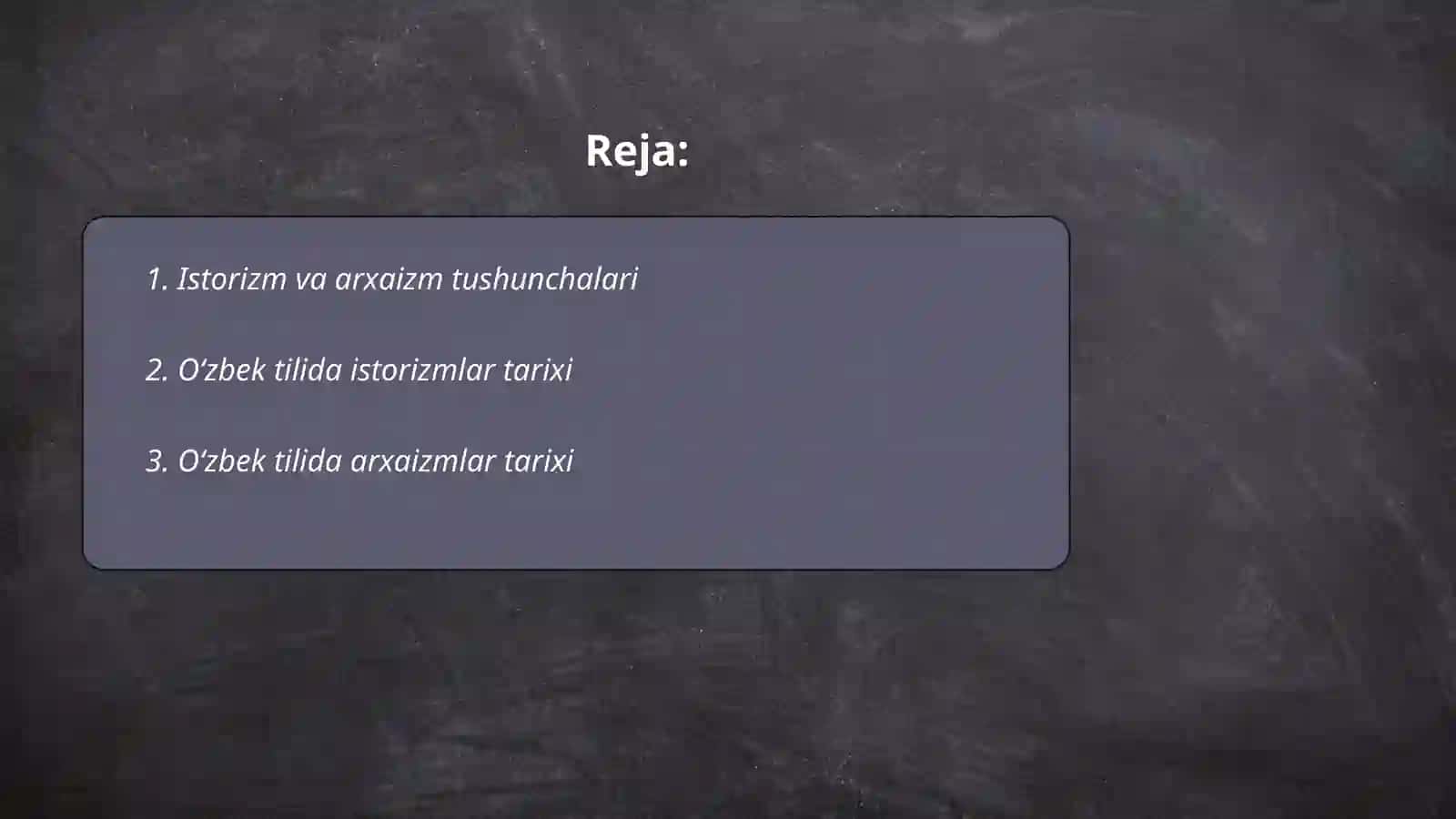 Oʻzbek tili leksikasida istorizm va arxaizm 2