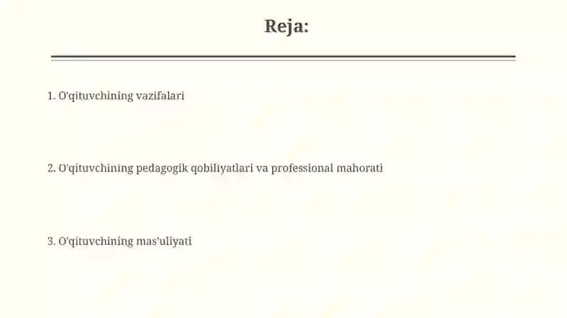 O'qituvchining mas'uliyati 2