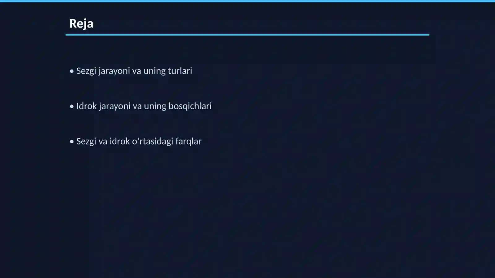 Sezgi va idrok haqida umumiy tasavvurlar va yondashuvlar 2