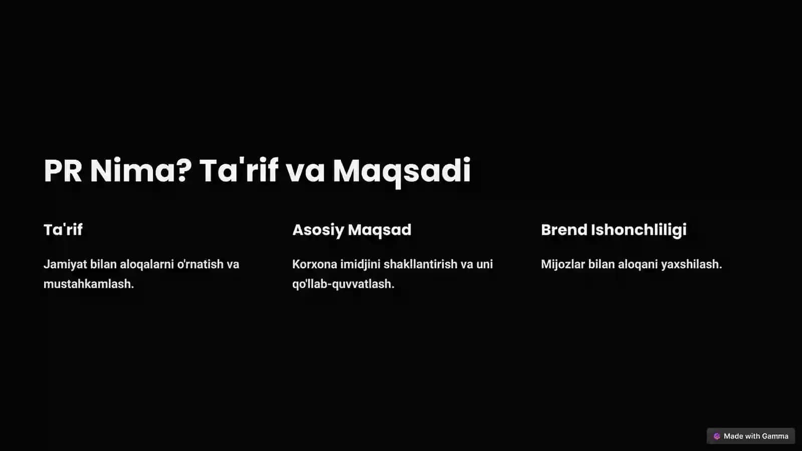 Korxonalarda PR Faoliyatining Asosiy Bosqichlari 2