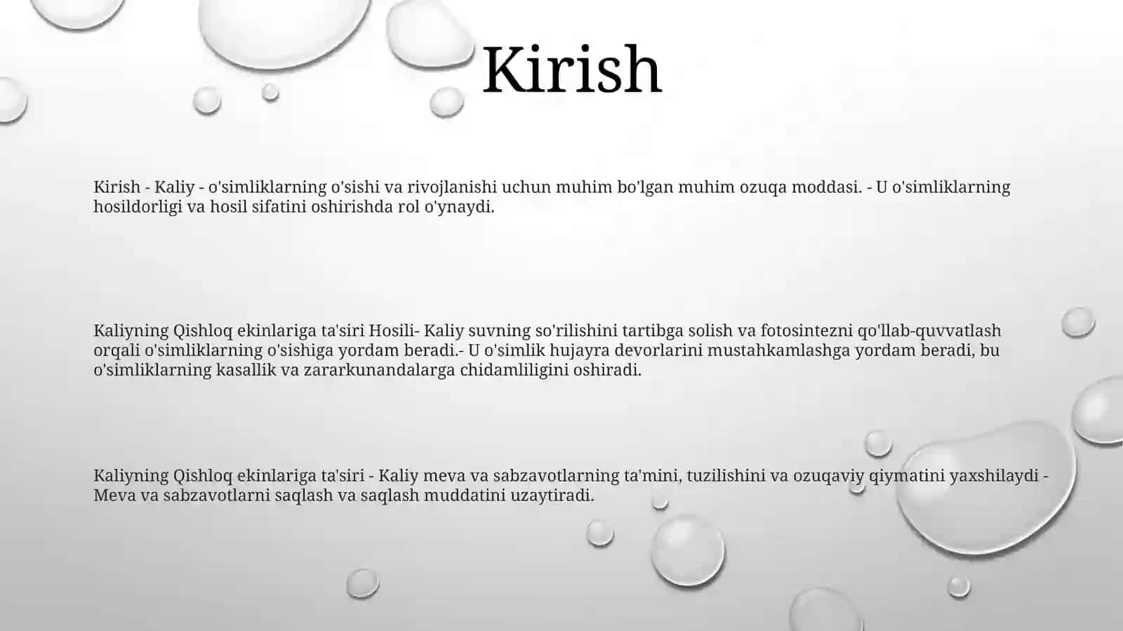 Kaliyli O'G'It Qo'Llash Muddatlarining Qishloq Ekinlari Hosili Va Sifatiga Ta'Siri 2