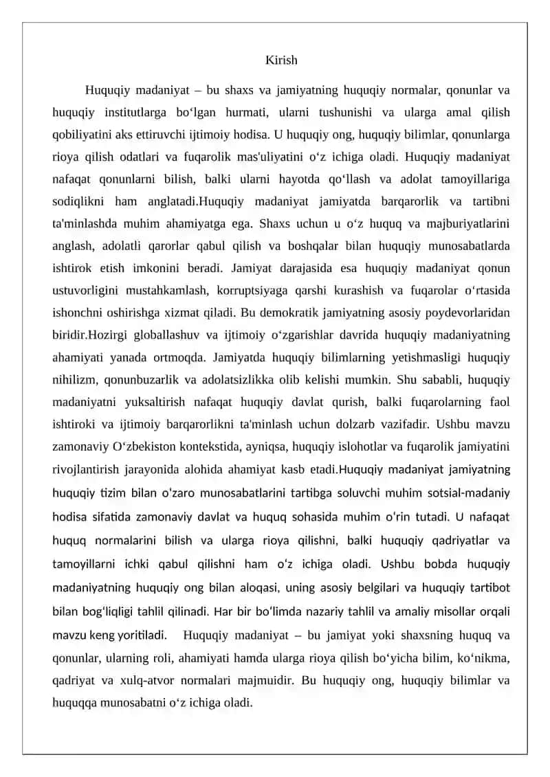Huquqiy madaniyat: tushunchasi, tuzilishi, darajalari 2