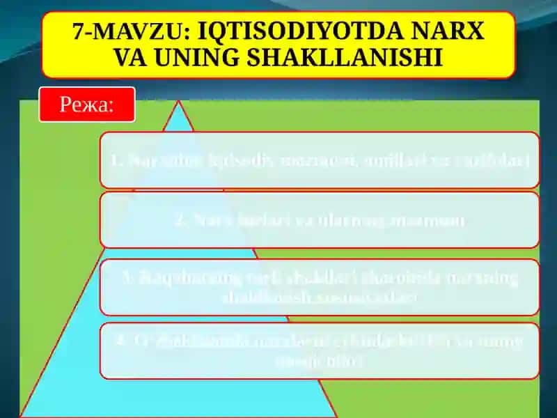 IQTISODIYOT NAZARIYASI 2