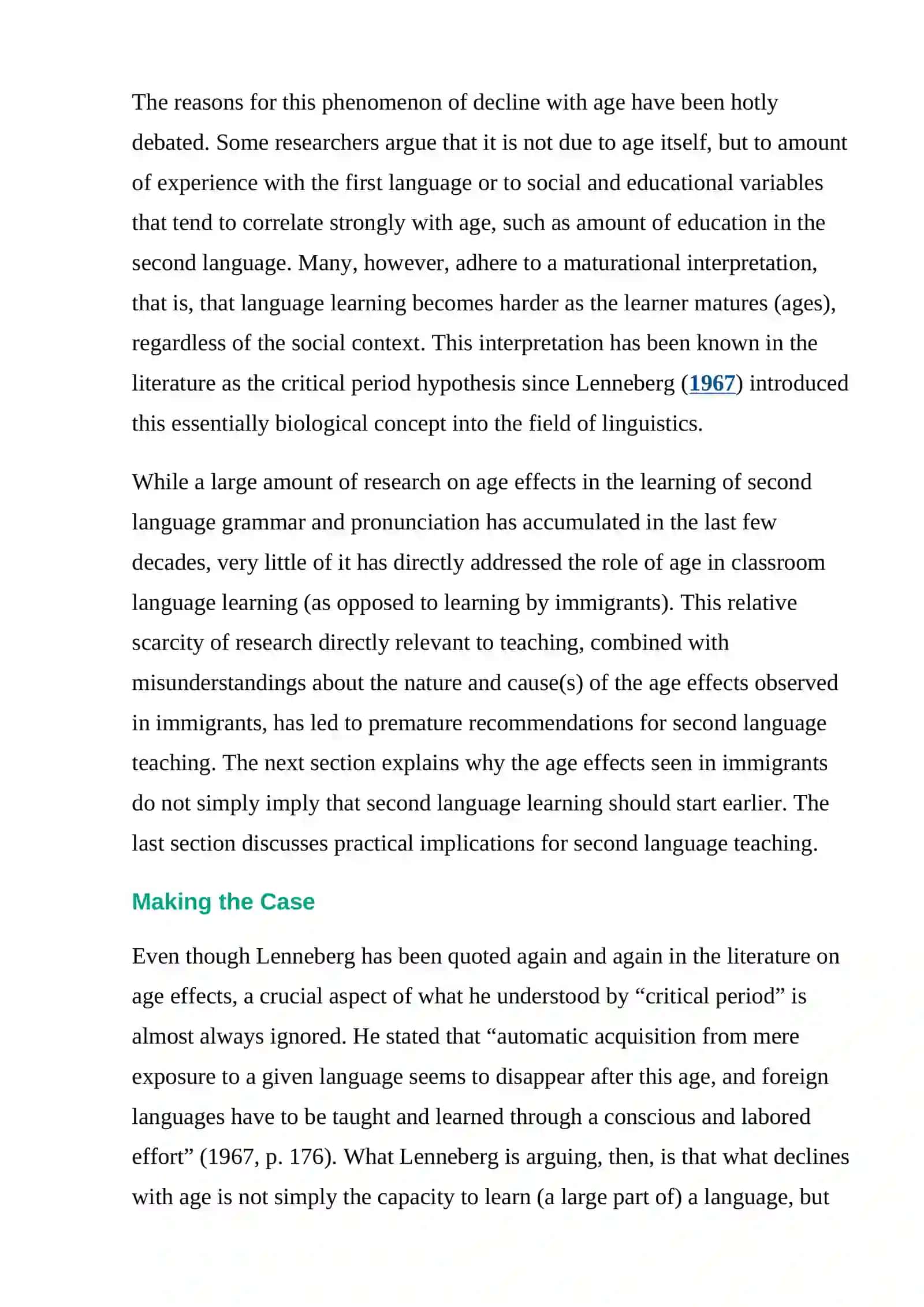 Age in Learning and Teaching Grammar 2