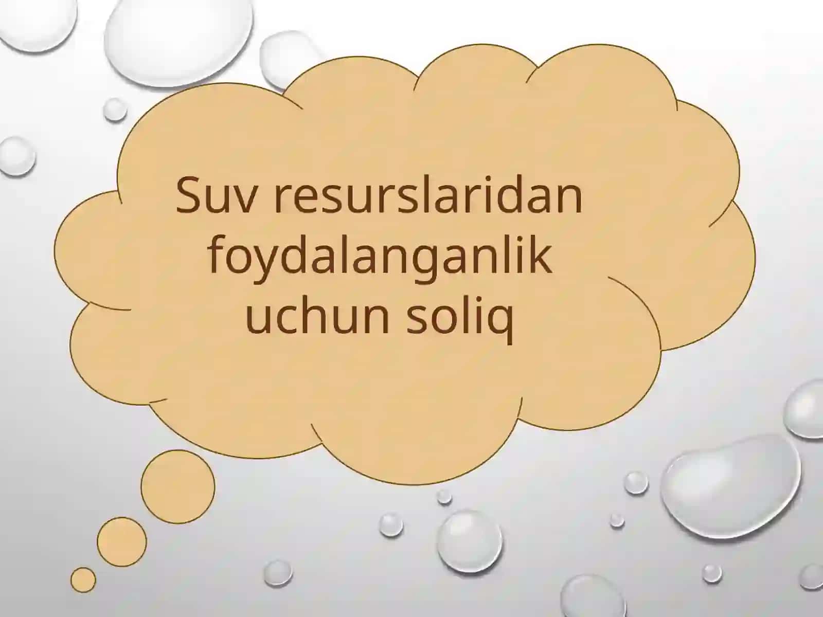 Suv resurslaridan foydalanganlik uchun soliq 2