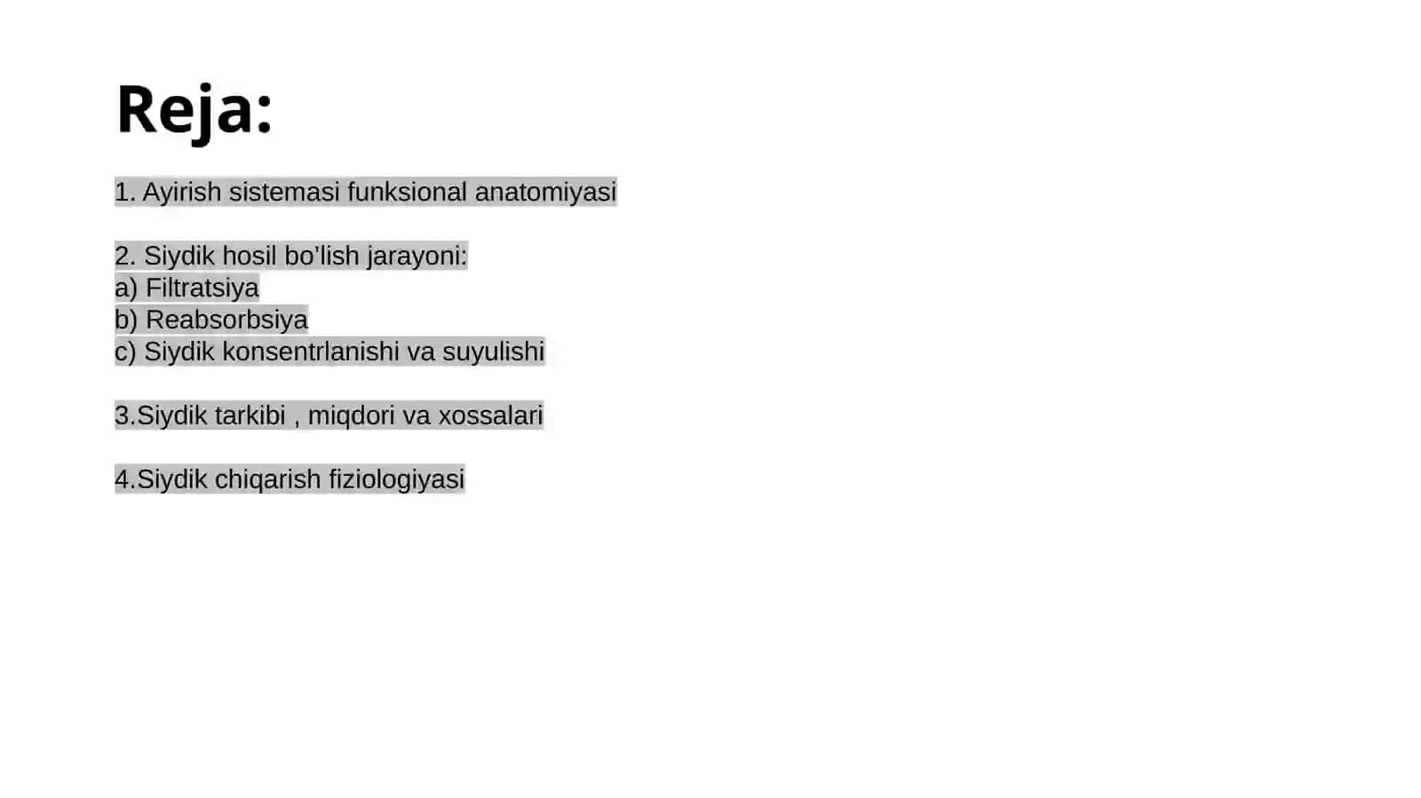 Ayirish sistemasi funksional anatomiyasi 2
