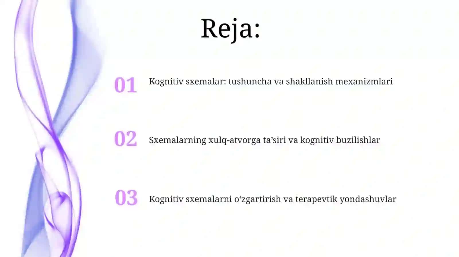 Kognitiv sxemalar: ta'rifi va mohiyati 2