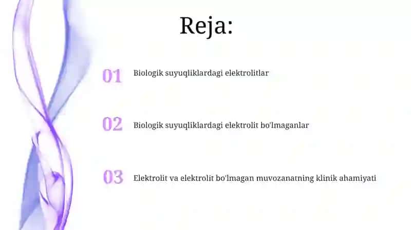 Biologik suyuqliklardagi elektrolitlar 2