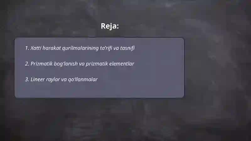 Xatti harakat qurilmalari 2