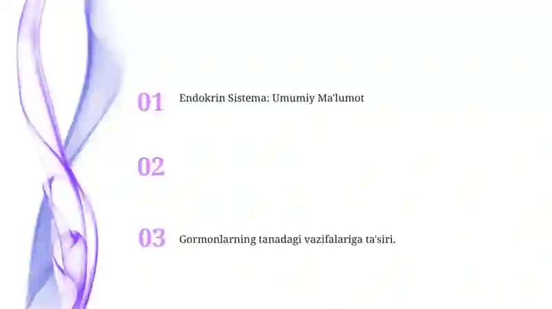 Endokrin Sistema: Umumiy Ma'lumot 2
