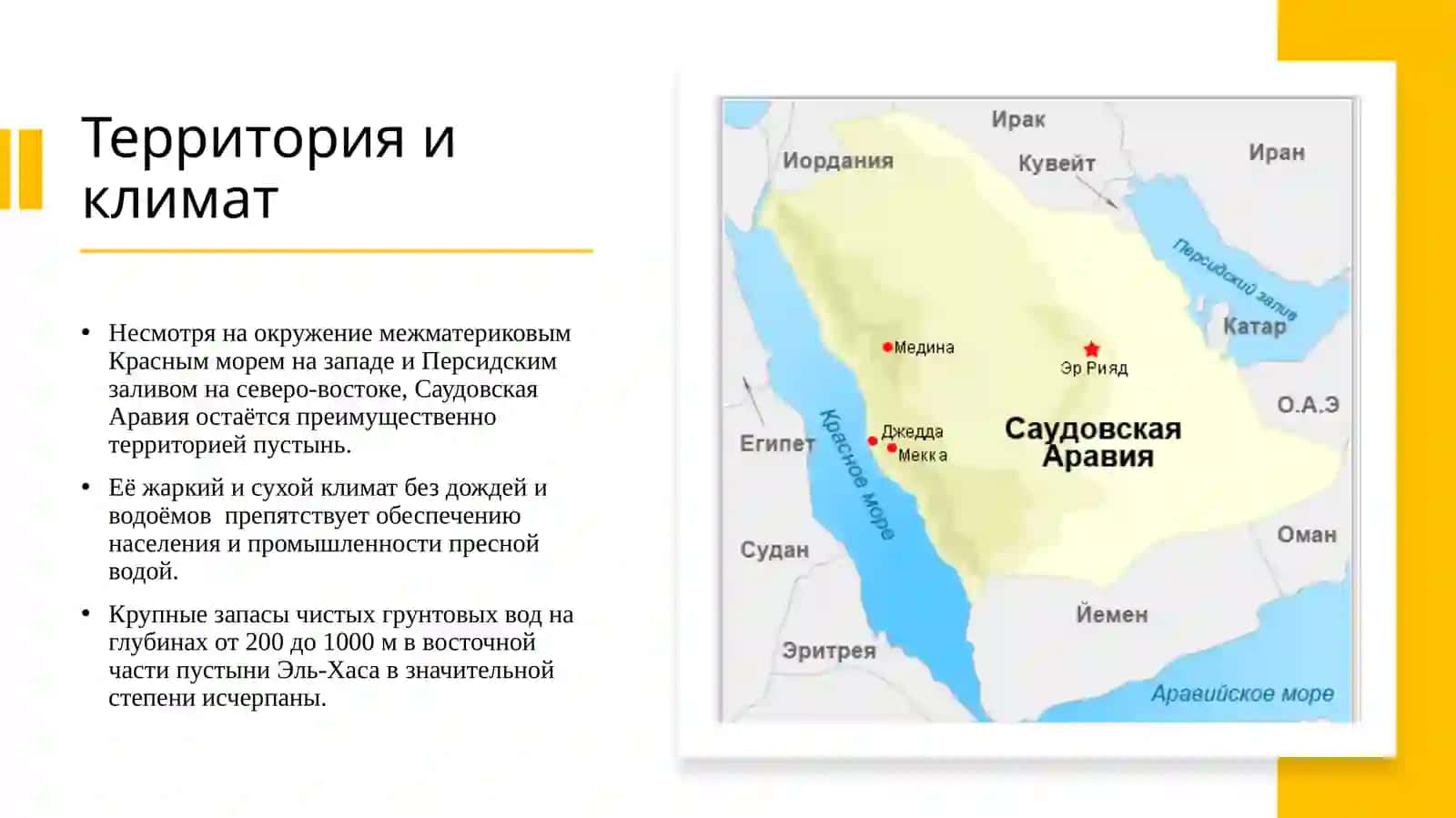 Проблема запасов воды в Саудовской Аравии 2