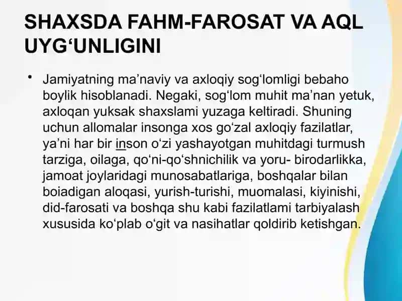 Shaxsni tarbiyalashda estetik tarbiyaning o`rni 2