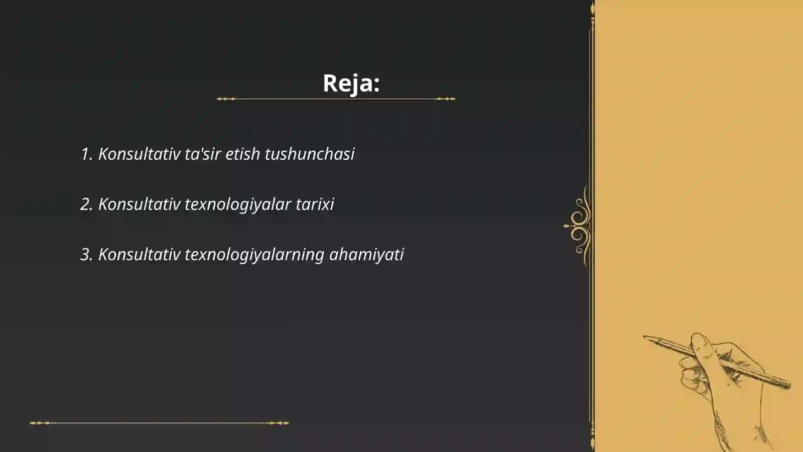 Konsultativ ta’sir etish texnologiyasi 2