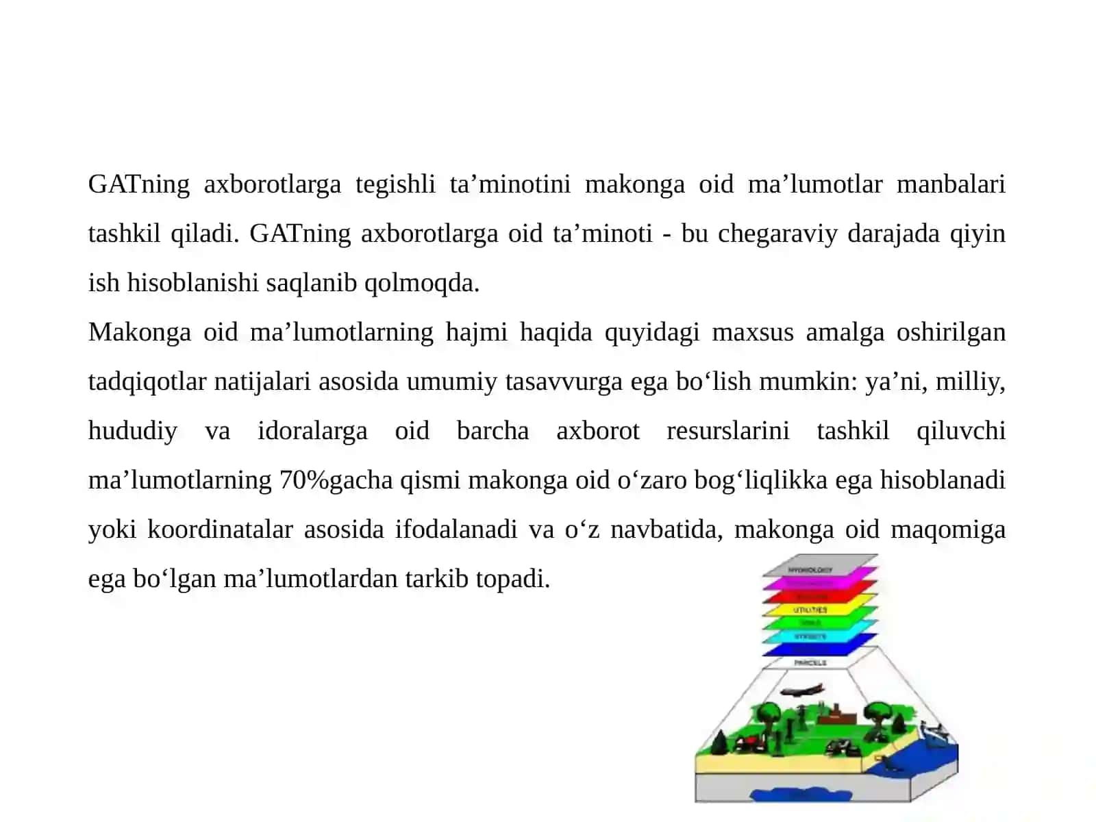 Tuproqshunoslikda Geografik Axborot Tizmlari uchun Ma’lumotlar 2