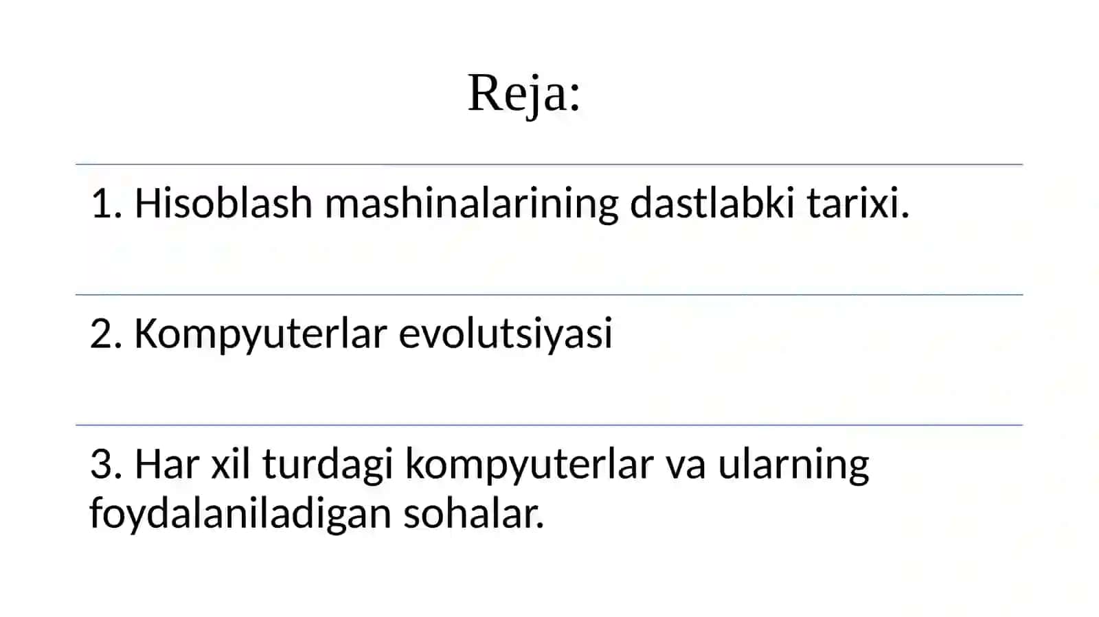 Hisoblash texnikalari tarixi va ularning evolutsiyasi 2