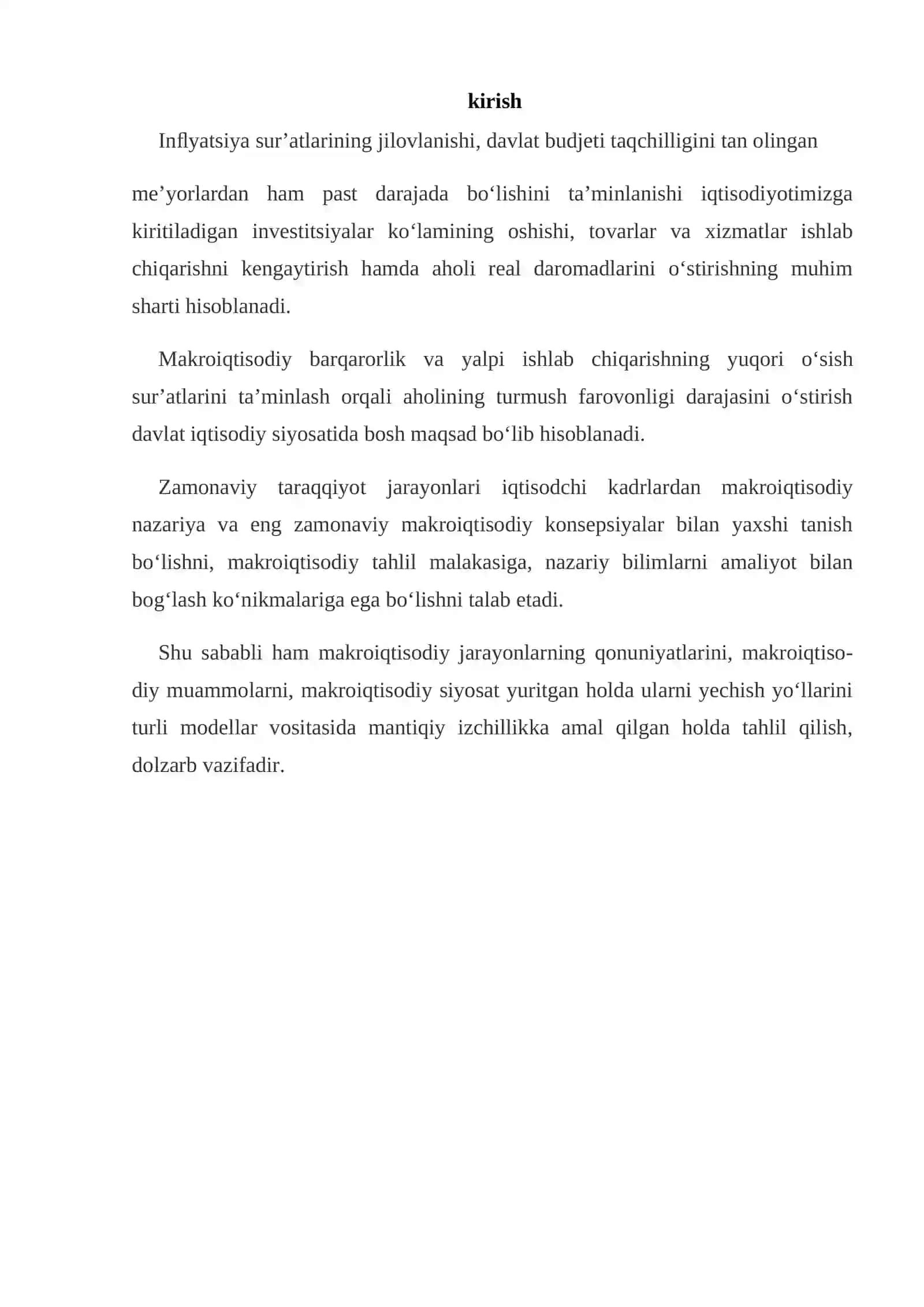 Makroiqtisodiy ko’rsatkichlar va ularni xisoblash 2