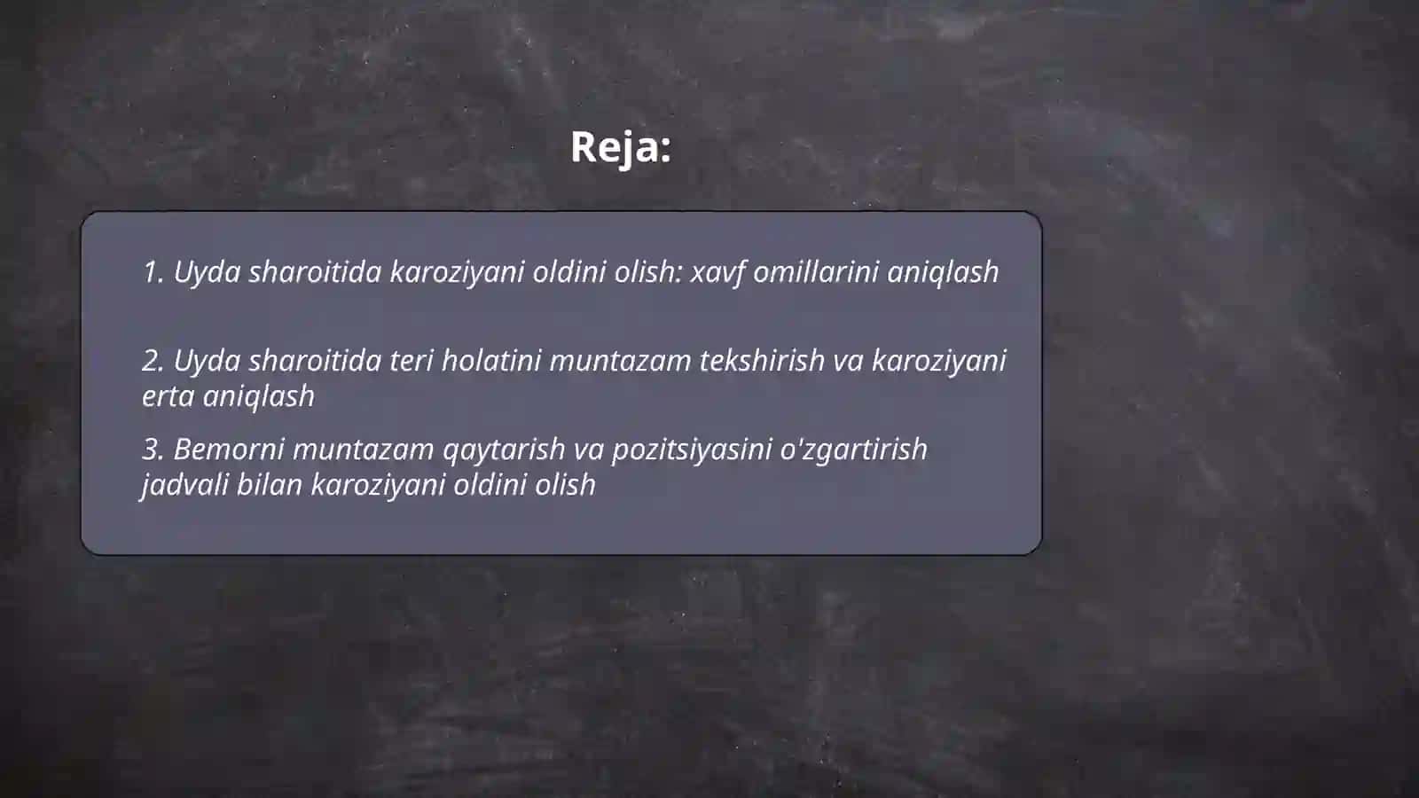 Uyda sharoitida karoziyani oldini olish 2