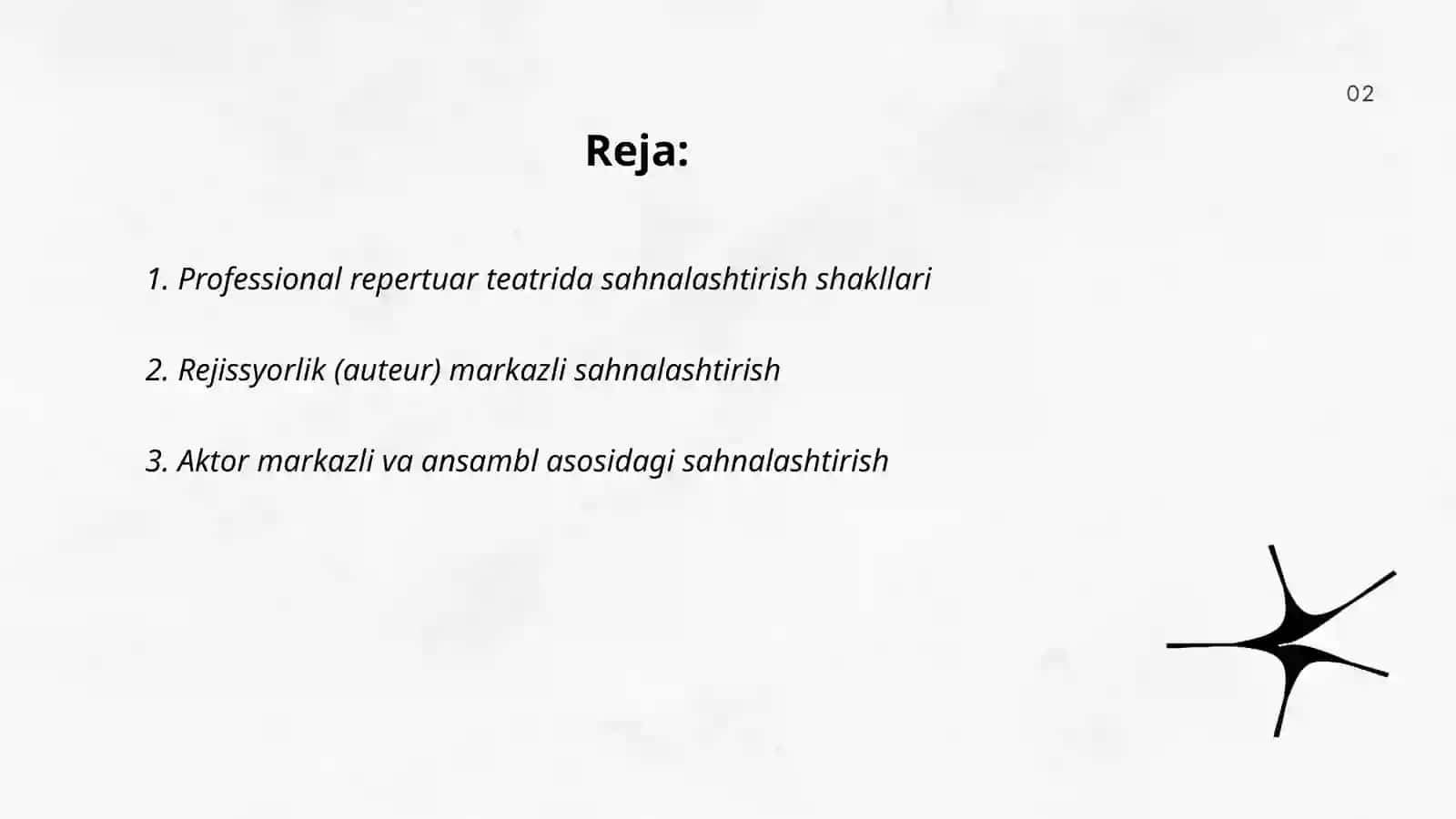 Teatr sahnalashtirishning faoliyat shakllari 2