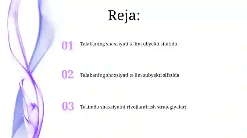 Oʻquvchi shaxsi tarbiyasi obyekti va subyekti 2