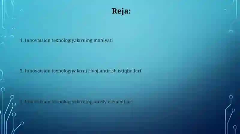 Innovatsion texnologiyalar mazmuni 2