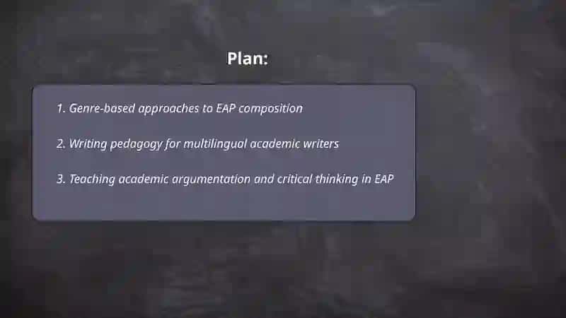 Composition studies and EAP 2