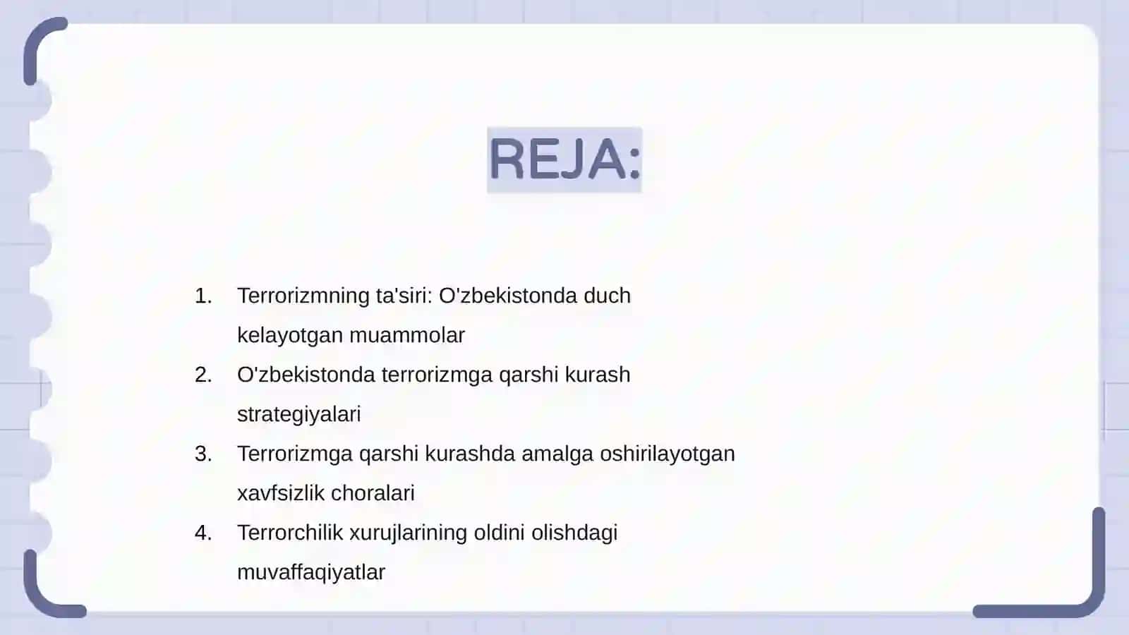 Oʻzbekistonda terrorizmga qarshi kurash tajribasi 2