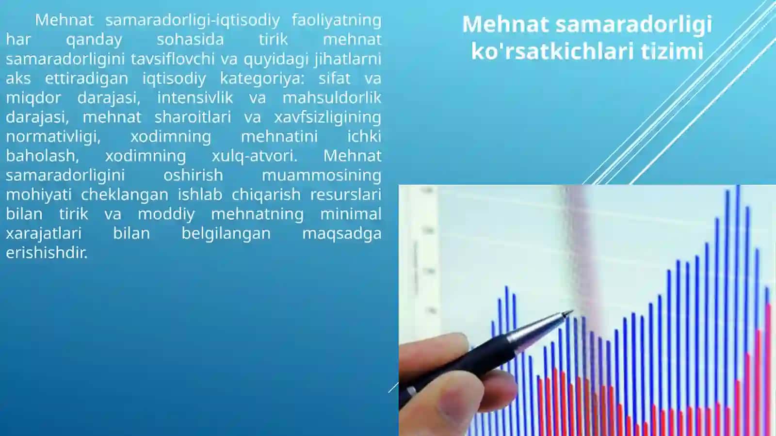 Mehnat samaradorligi ko'rsatkichlari 2