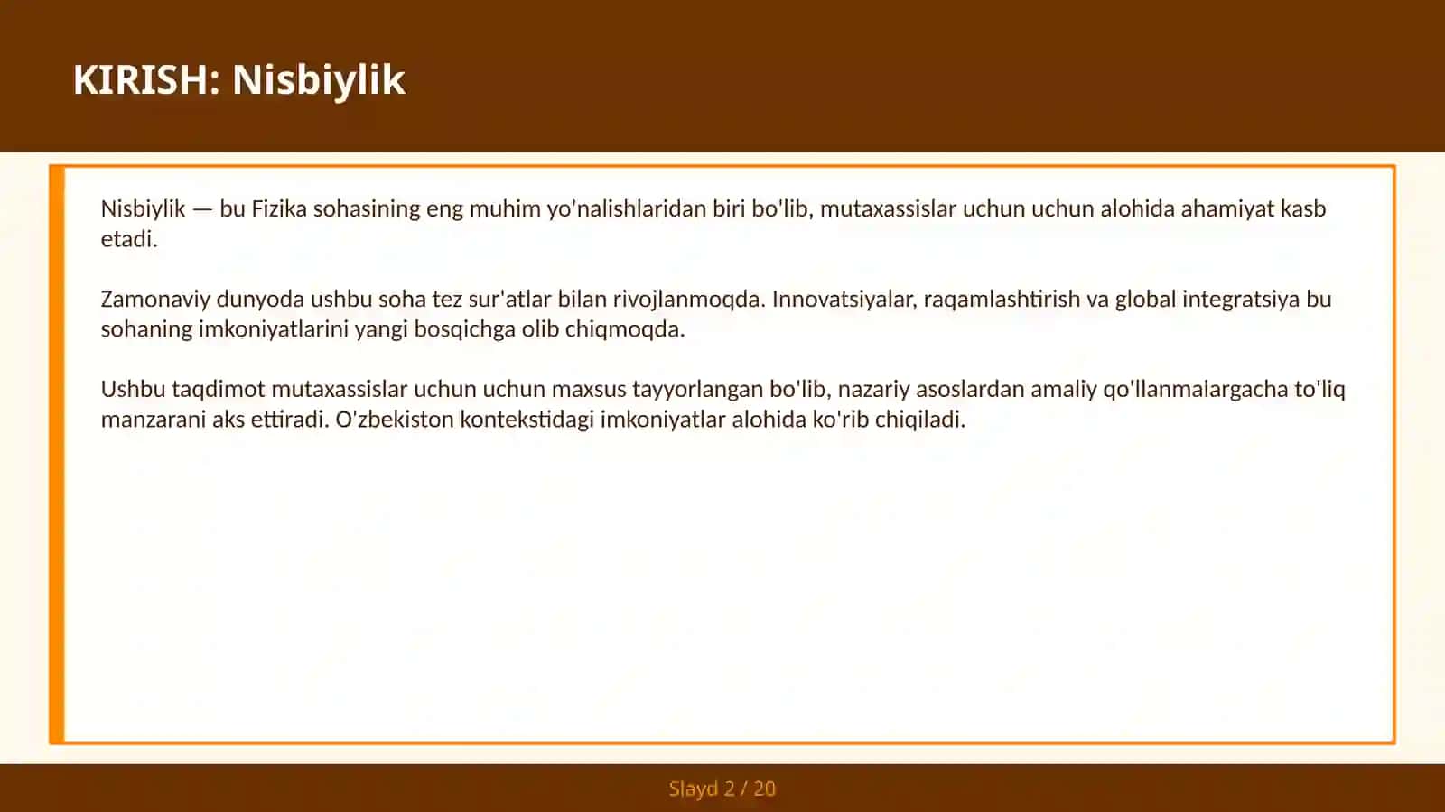 Nisbiylik 2