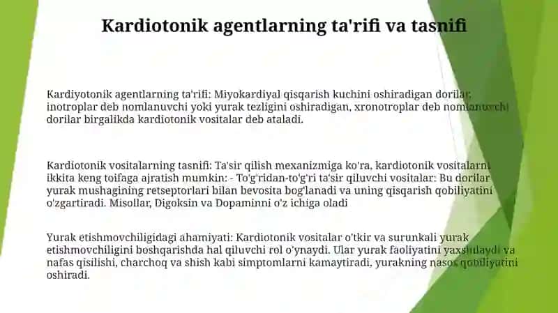 Kardiotonik Vositalar 2