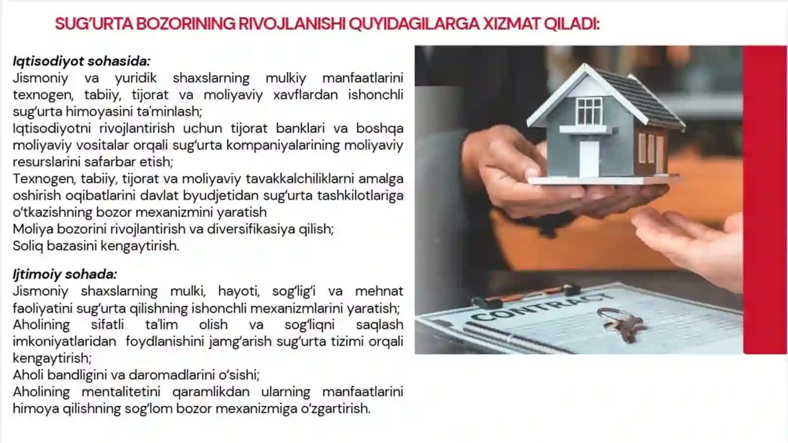 Sug'urtaning rivojlanish bosqichlari prezintatsiya 2